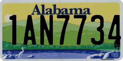AL license plate 1AN7734