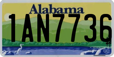 AL license plate 1AN7736