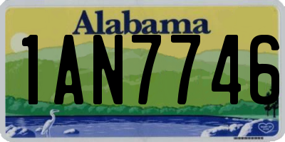 AL license plate 1AN7746