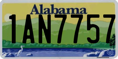AL license plate 1AN7757