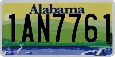 AL license plate 1AN7761