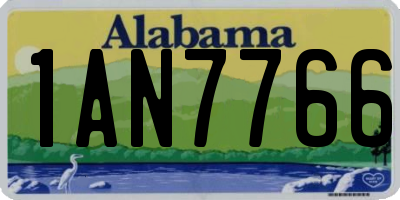 AL license plate 1AN7766