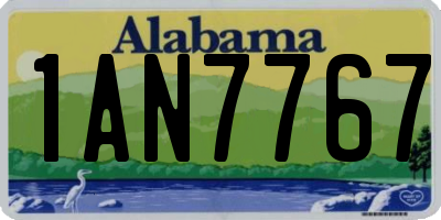 AL license plate 1AN7767