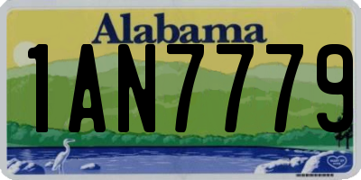 AL license plate 1AN7779