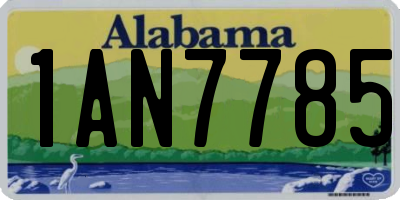 AL license plate 1AN7785