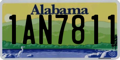 AL license plate 1AN7811