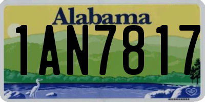 AL license plate 1AN7817