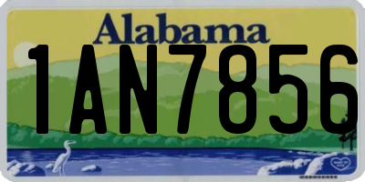 AL license plate 1AN7856