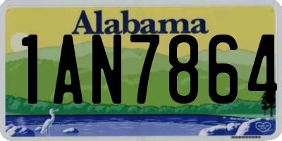 AL license plate 1AN7864