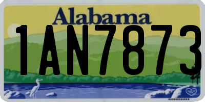 AL license plate 1AN7873