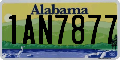AL license plate 1AN7877