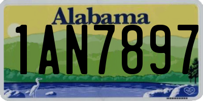 AL license plate 1AN7897