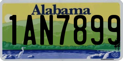 AL license plate 1AN7899
