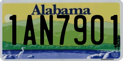 AL license plate 1AN7901
