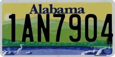 AL license plate 1AN7904
