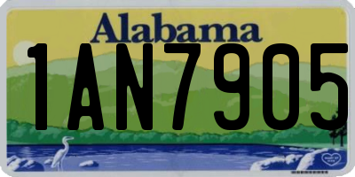 AL license plate 1AN7905