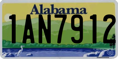 AL license plate 1AN7912