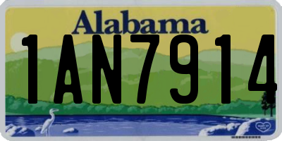 AL license plate 1AN7914