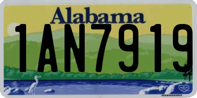 AL license plate 1AN7919