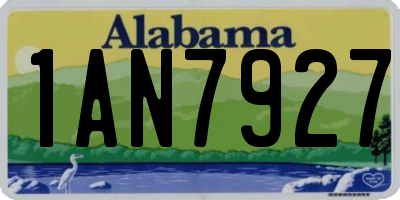AL license plate 1AN7927