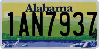 AL license plate 1AN7937