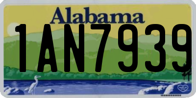 AL license plate 1AN7939