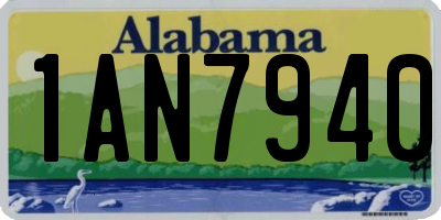 AL license plate 1AN7940