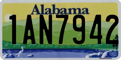 AL license plate 1AN7942