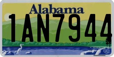 AL license plate 1AN7944