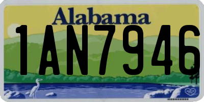 AL license plate 1AN7946