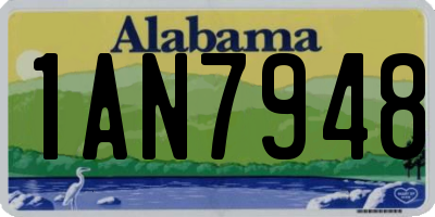 AL license plate 1AN7948