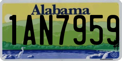 AL license plate 1AN7959
