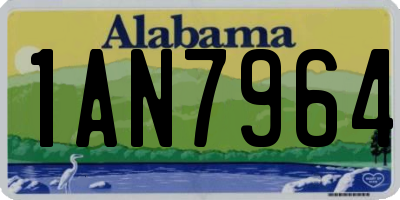 AL license plate 1AN7964