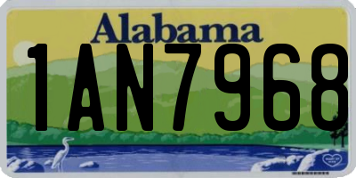 AL license plate 1AN7968