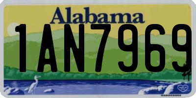 AL license plate 1AN7969