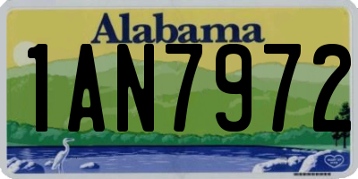 AL license plate 1AN7972