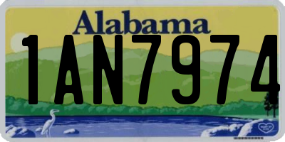 AL license plate 1AN7974