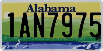 AL license plate 1AN7975