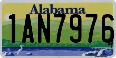 AL license plate 1AN7976