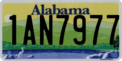 AL license plate 1AN7977