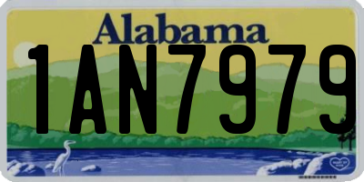 AL license plate 1AN7979