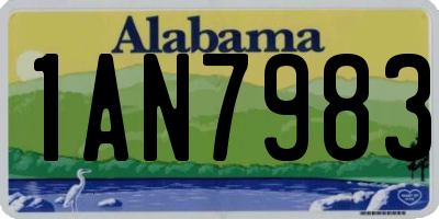 AL license plate 1AN7983