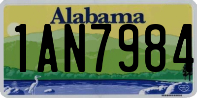 AL license plate 1AN7984