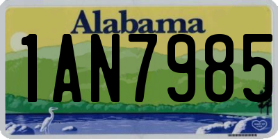 AL license plate 1AN7985
