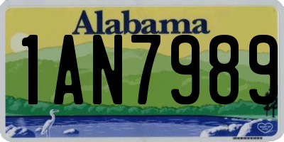 AL license plate 1AN7989