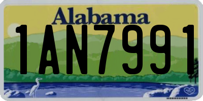 AL license plate 1AN7991