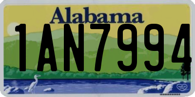 AL license plate 1AN7994