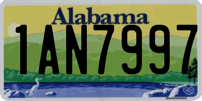 AL license plate 1AN7997