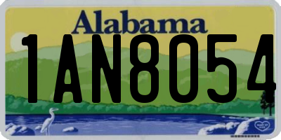 AL license plate 1AN8054