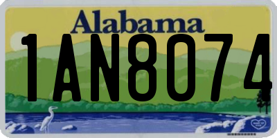 AL license plate 1AN8074